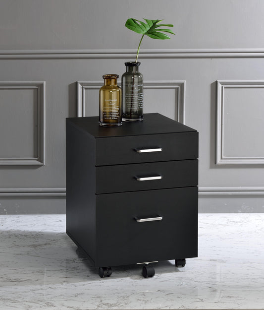 Tennos File Cabinet, Black