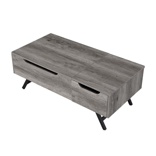 Throm Coffee Table w/Lift Top, Gray Oak Finish