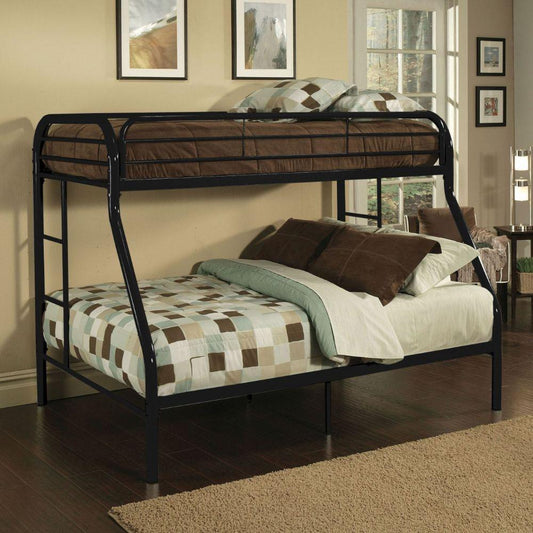 Tritan Twin XL/Queen Bunk Bed, Black