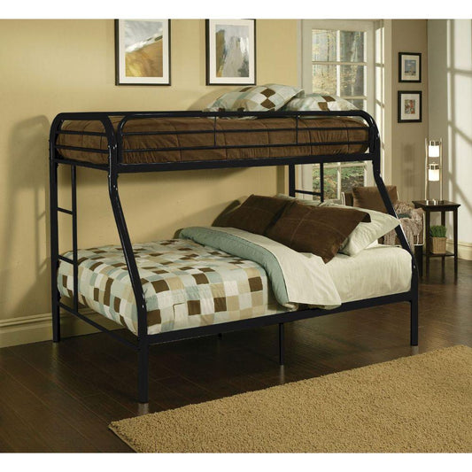 Tritan Twin/Full Bunk Bed, Black