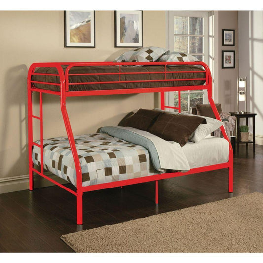 Tritan Twin/Full Bunk Bed, Red