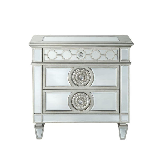 Varian Nightstand, Mirrored
