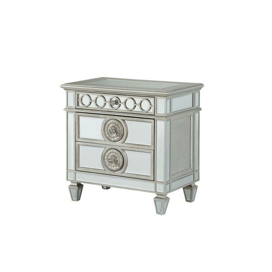 Varian Nightstand, Mirrored