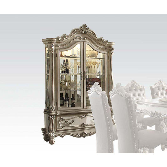 Versailles Curio Cabinet, Bone White
