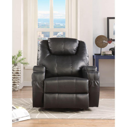 Waterlily Motion Rocker Recliner w/Swivel, Black