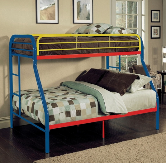 Tritan Twin/Full Bunk Bed, Rainbow
