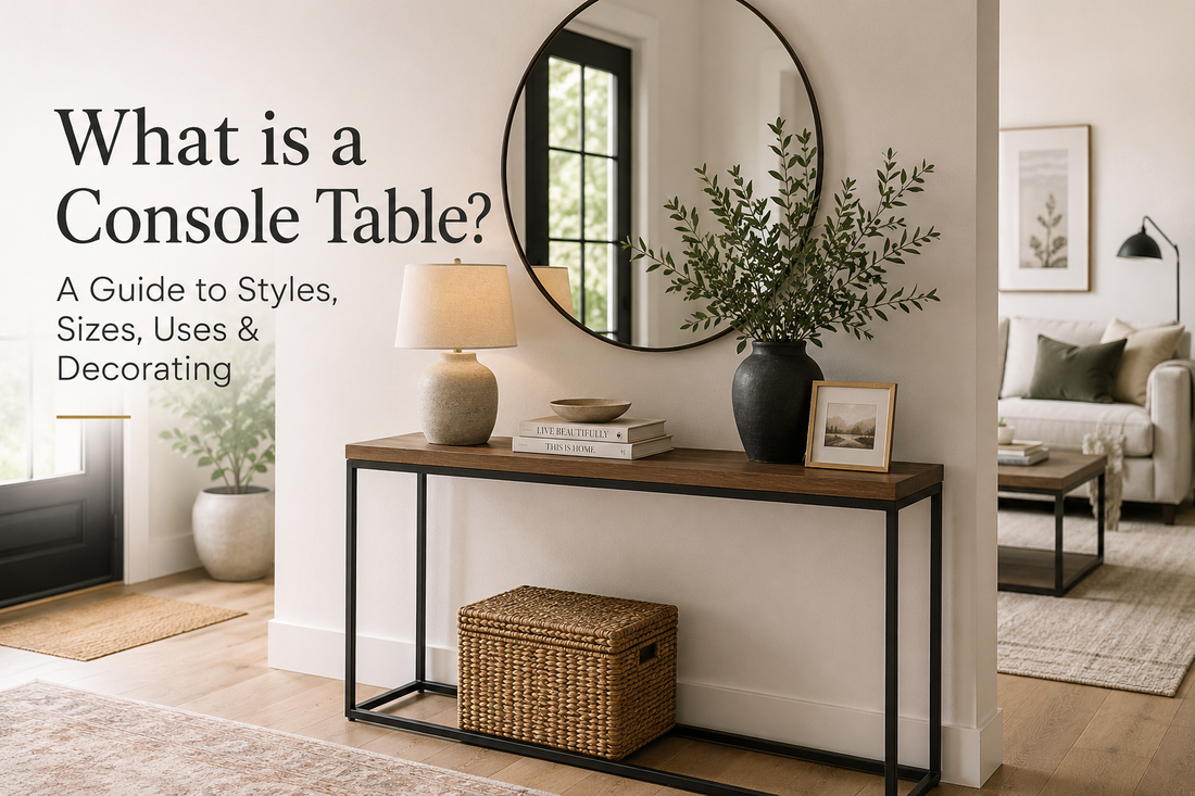 What is a Console Table? A Guide to Styles, Sizes, Uses & Decorating