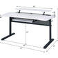 ACME Vildre Gaming Table w/USB Port, Black & White Finish