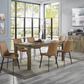 Abiram Dining Table, Rustic Oak Finish