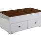 ACME Aafje Coffee Table w/Lift Top, White & Walnut Finish