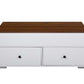 ACME Aafje Coffee Table w/Lift Top, White & Walnut Finish