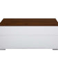 ACME Aafje Coffee Table w/Lift Top, White & Walnut Finish