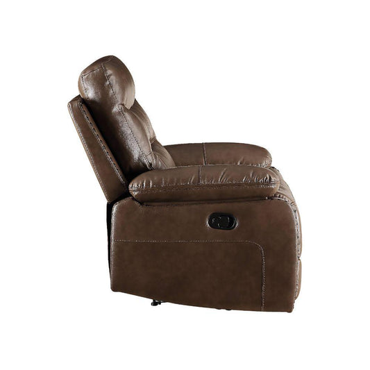 ACME Aashi Loveseat w/Console (Motion), Brown Leather-Gel Match