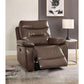 ACME Aashi Recliner , Brown Leather-Gel Match