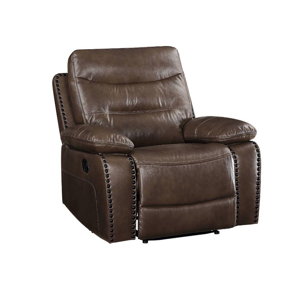 ACME Aashi Recliner , Brown Leather-Gel Match