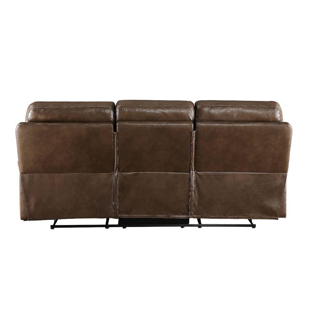 ACME Aashi Sofa (Motion), Brown Leather-Gel Match