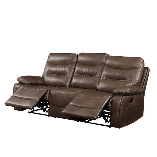 ACME Aashi Sofa (Motion), Brown Leather-Gel Match