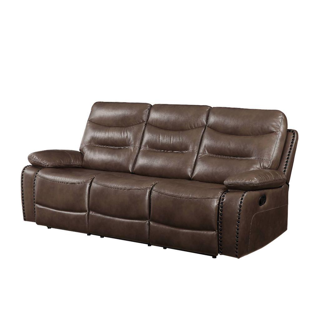 ACME Aashi Sofa (Motion), Brown Leather-Gel Match