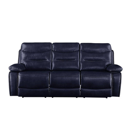 ACME Aashi Sofa (Motion), Navy Leather-Gel Match