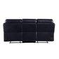 ACME Aashi Sofa (Motion), Navy Leather-Gel Match