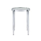 ACME Abbe End Table, Glass & Chrome Finish