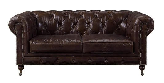 ACME Aberdeen Loveseat, Vintage Brown Top Grain Leather