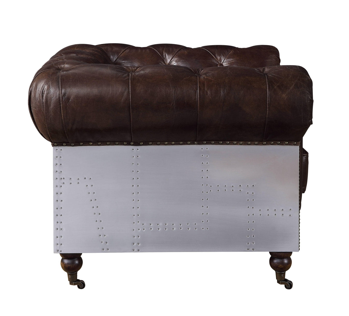 ACME Aberdeen Loveseat, Vintage Brown Top Grain Leather