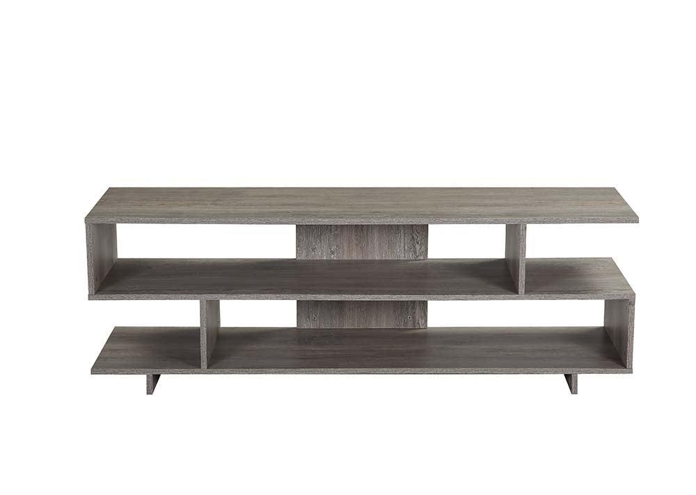 ACME Abhay TV Stand, Grey Oak Finish