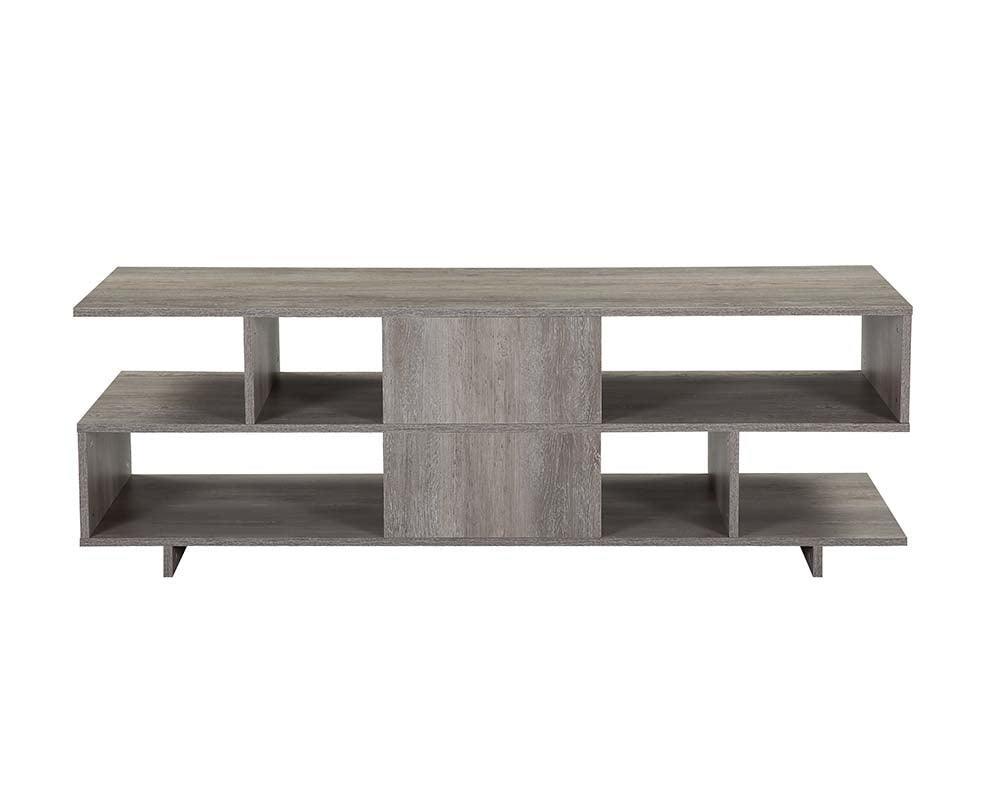 ACME Abhay TV Stand, Grey Oak Finish