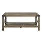 ACME Abiram Coffee Table, Rustic Oak Finish