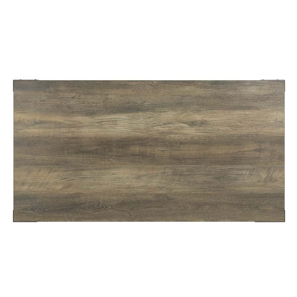 ACME Abiram Coffee Table, Rustic Oak Finish