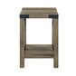 ACME Abiram End Table, Rustic Oak Finish