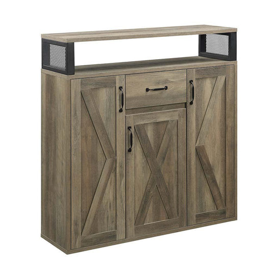 ACME Abiram Server, Rustic Oak Finish