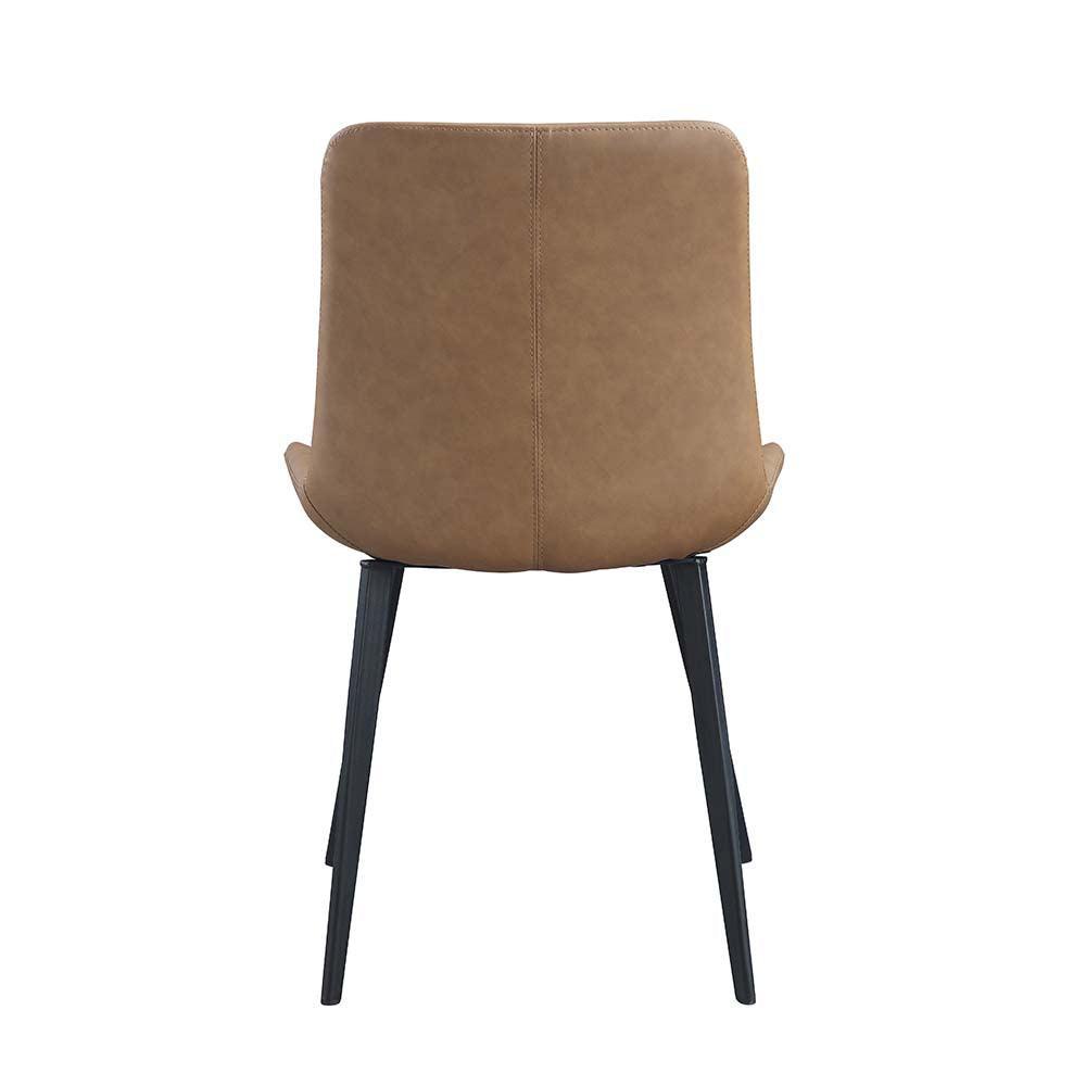 ACME Abiram Side Chair (Set-2), Brown PU