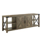 ACME Abiram TV Stand, Rustic Oak Finish