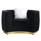 ACME Achelle Chair w/pillow, Black Velvet