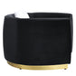 ACME Achelle Chair w/pillow, Black Velvet