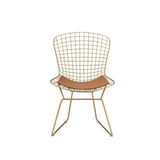 ACME Achellia Side Chair (Set-2), Whiskey PU & Gold