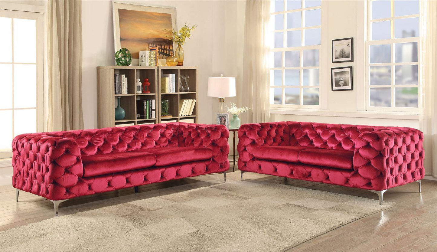 ACME Adam Sofa, Red Velvet