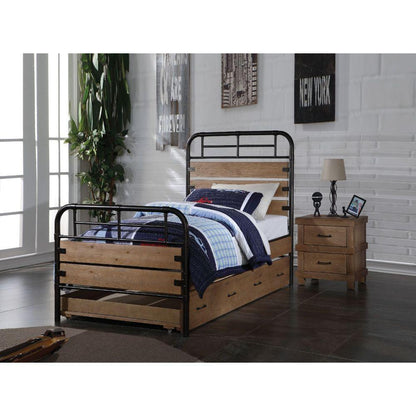 ACME Adams Twin Bed, Antique Oak  30610T