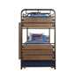 ACME Adams Twin/Twin Bunk Bed & Trundle, Antique Oak 37760