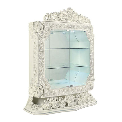 ACME Adara Curio , Antique White Finish