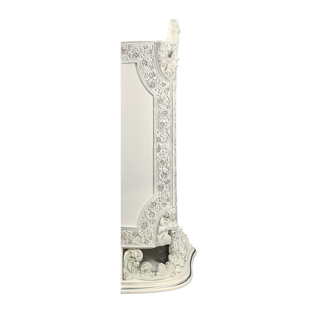 ACME Adara Curio , Antique White Finish