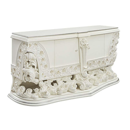 ACME Adara Server, Antique White Finish