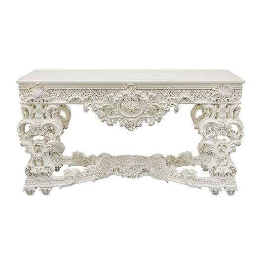 ACME Adara Sofa Table, Antique White Finish