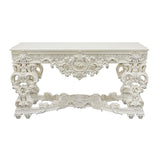 ACME Adara Sofa Table, Antique White Finish