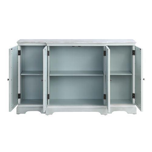 ACME Adelle Console Table, Light Teal Finish