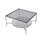 ACME Adelrik Coffee Table, Glass & Chrome Finish