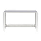 ACME Adelrik Sofa Table, Glass & Chrome Finish