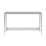 ACME Adelrik Sofa Table, Glass & Chrome Finish